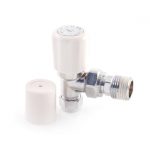 Voyager Angled Radiator Valves  (3/4" Union, Bullnose)