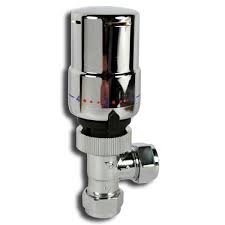 All Chrome Radiator Valves  (15mm Nut/Olive)