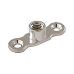 Brass Back Plate M10  - Chrome Plated