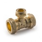 Brass Compression Female End Branch reducing Tees