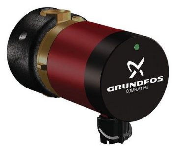 Grundfos UP Range Brass Comfort Hot Water Circulating Pump