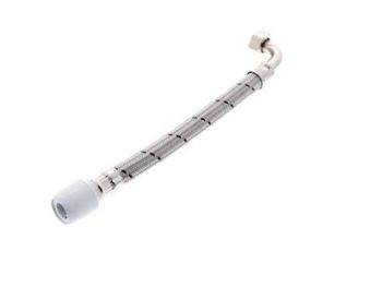 Hep2O Flexible Tap Connector - Elbow With BSP
Nut Braided