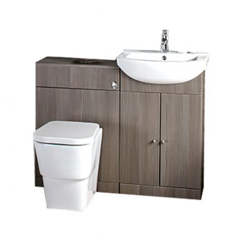 Hudson Reed Fusion Full Depth 1500mm LH Basin & Storage Unit Left & Right (Shown)