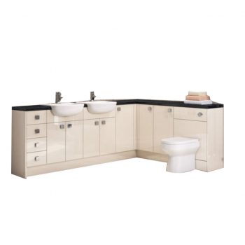 Hudson Reed Fusion Single Fitted Units Full Depth - Without  Basin & Tops