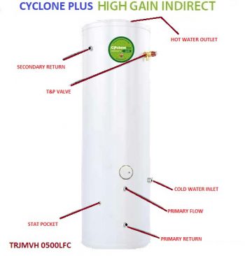 Joule Cyclone Plus 500L Indirect High Gain