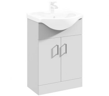 Premier High Gloss White 550 Basin Unit