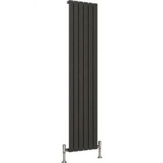 Reina Flat Anthracite Single Vertical Designer Radiators