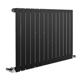 Reina Neva Anthracite Single Horizontal Designer Radiators