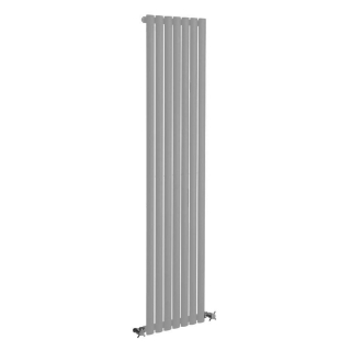 Reina Neva Silver Single Vertical Designer Radiators