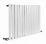 Reina Neva White Single Horizontal Designer Radiators