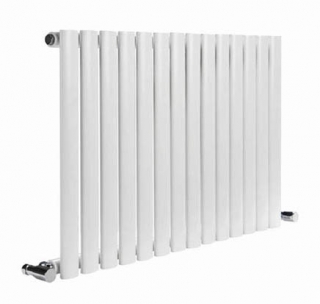 Reina Neva White Single Horizontal Designer Radiators
