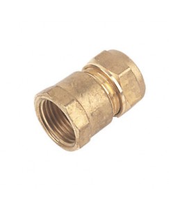Brass Compression Straight Adaptor Female CxFi