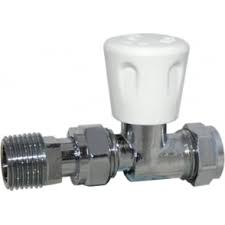 Voyager Straight Radiator Valves  (3/4" Union, Bullnose)