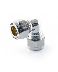 Chrome Compression 90 Degrees Elbows